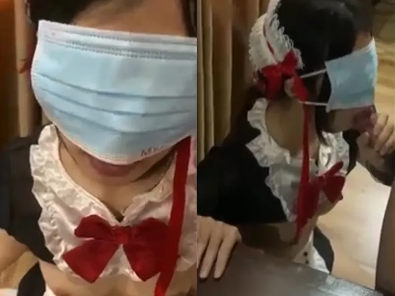 Ghệ việt dâm cosplay nô lệ tình dục liếm bú con cu điêu luyện